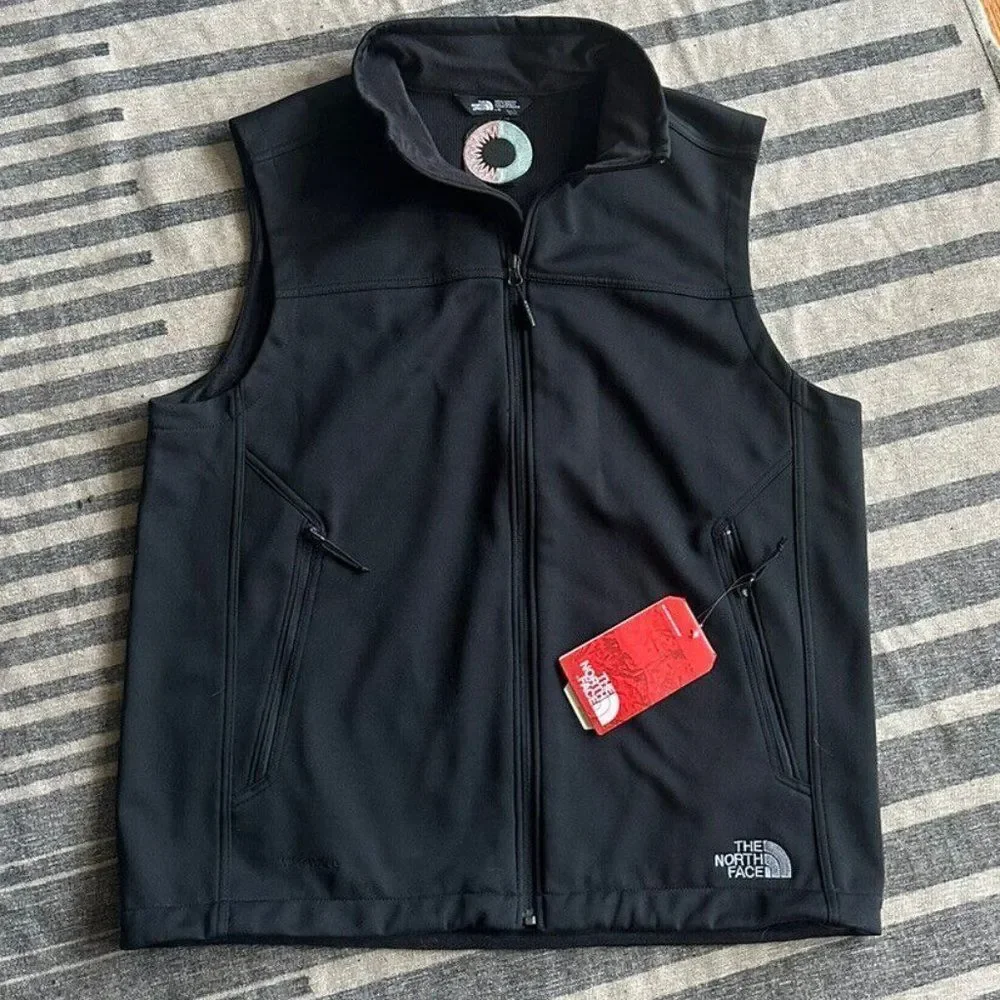 NEW The North Face Wind wall Ridge line soft shell vest. EMBROIDERED